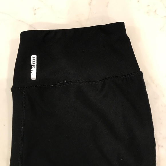 RBX BLACK MESH HIGH WAISTED WORKOUT LEGGINGS - Picture 4 of 11